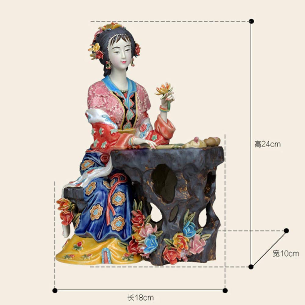 Amazon.co.jp: 像の置物 民芸セラミック伝統的な中国の置物家の装飾